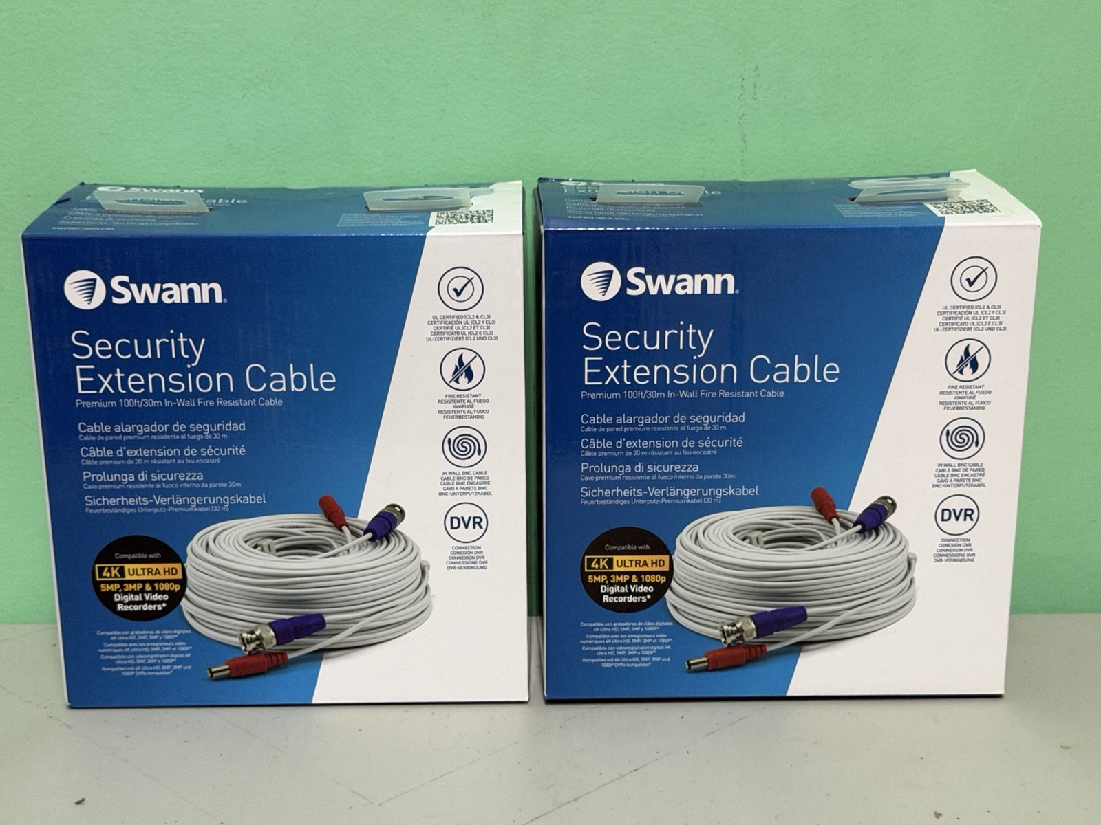 x2 Swann Security Extension Cable Premium 100'/30m (#SWPRO-30ULCBL-GL)