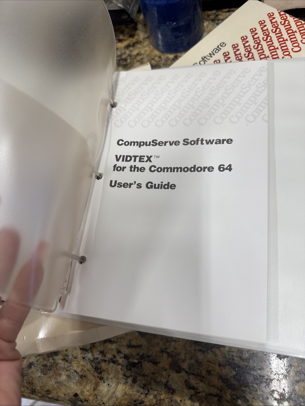1983 Commodore 64 CompuServe VIDTEX Enhanced Terminal Communications Software
