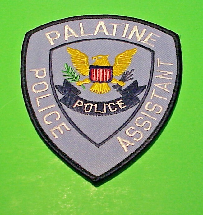 PALATINE  ILLINOIS  POLICE ASSISTANT  IL  ( BLUE BORDER ) 4 3/4"  POLICE PATCH