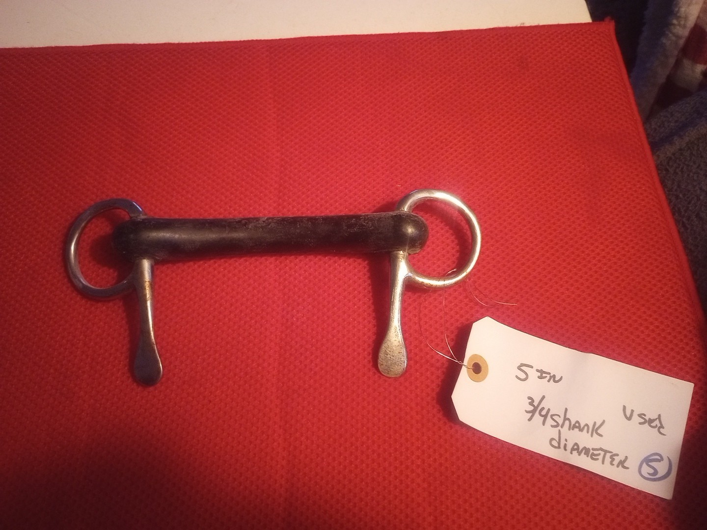 5 In Half Cheek 3/4 Shank Used Bit