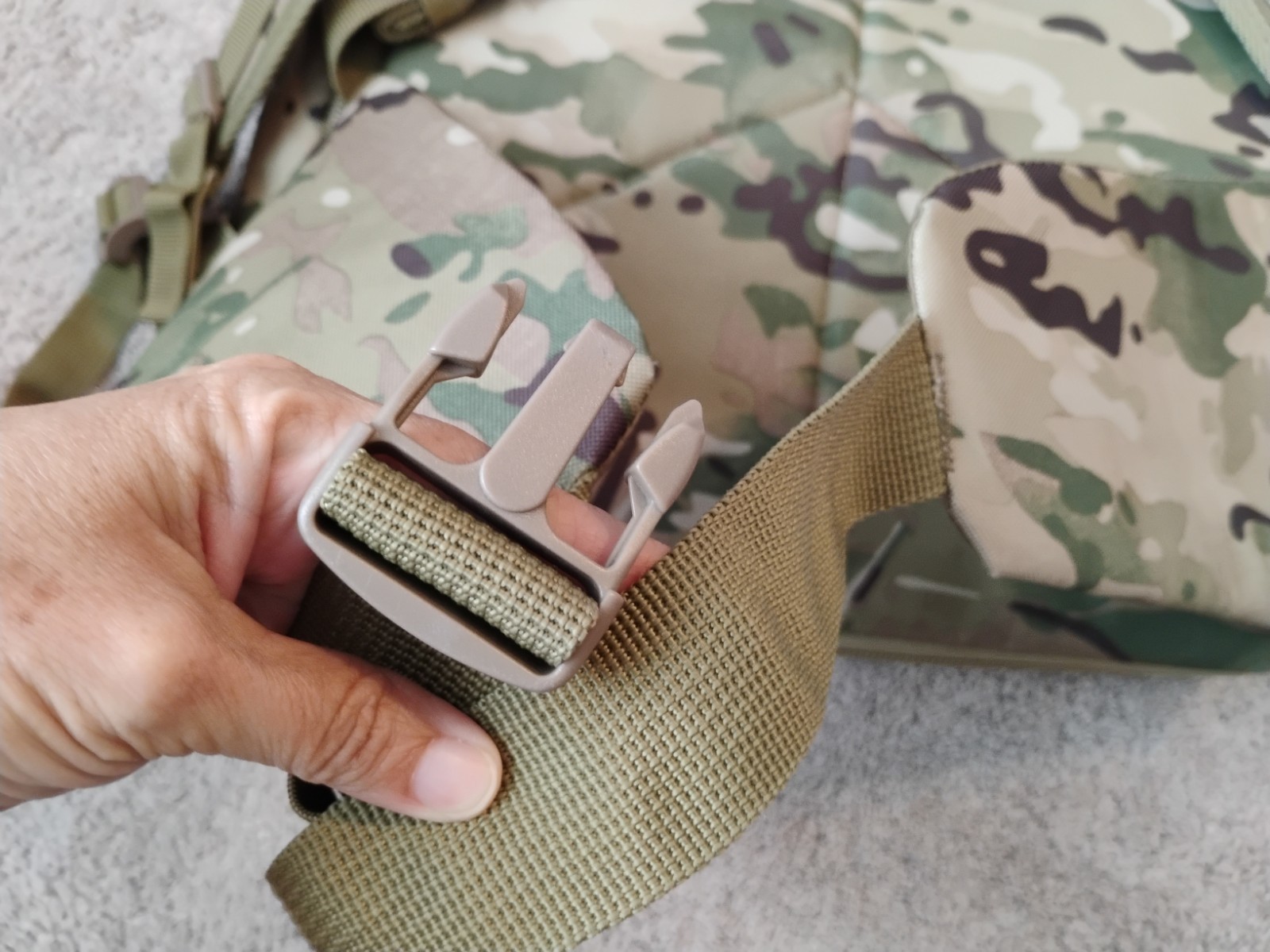 Camo 101st Airborne Division Eagle Strong Backpack, Missing Clip
