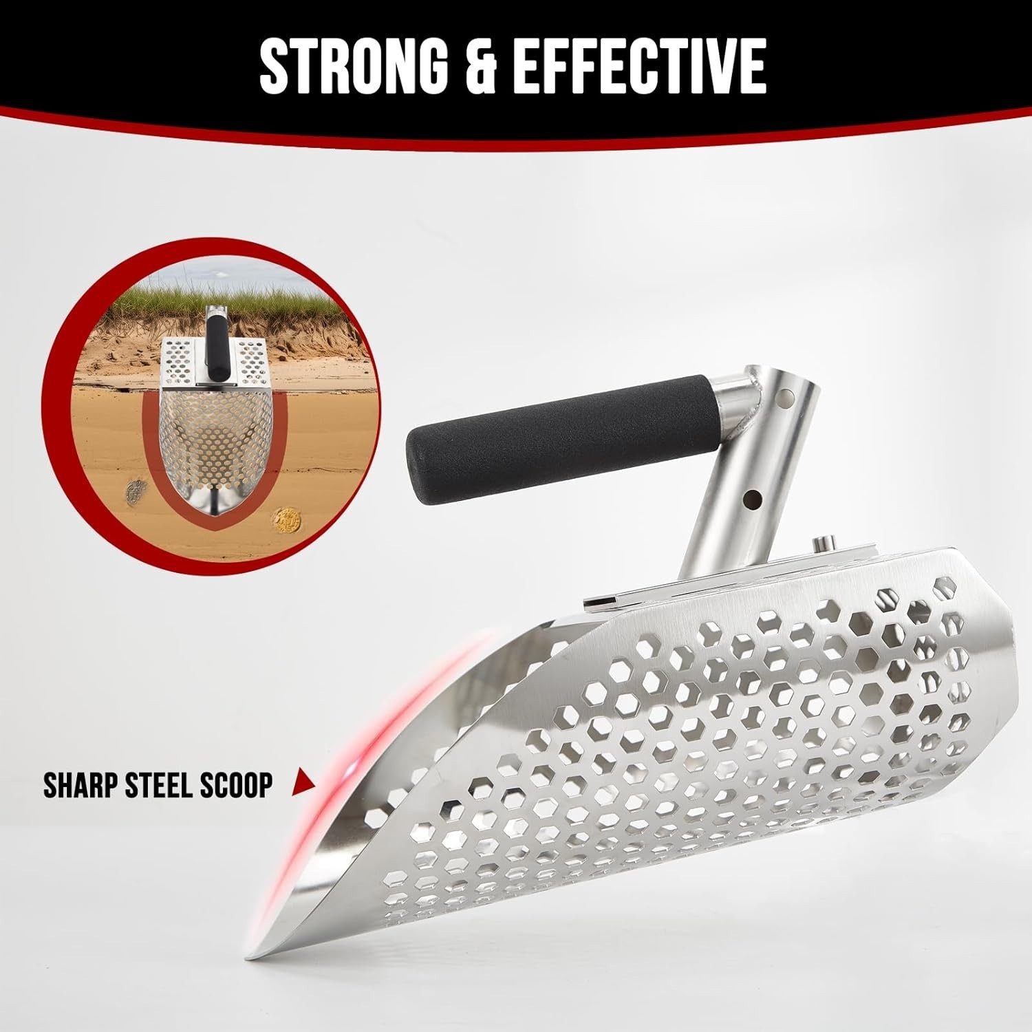 Stainless Steel Metal Detector Scoop