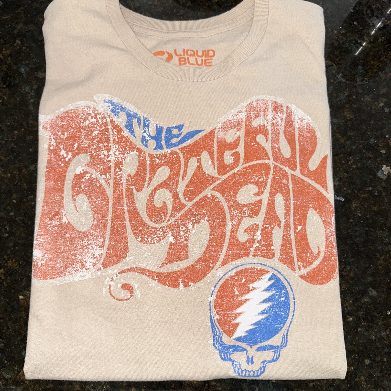 GRATEFUL DEAD XL T Shirt Liquid Blue