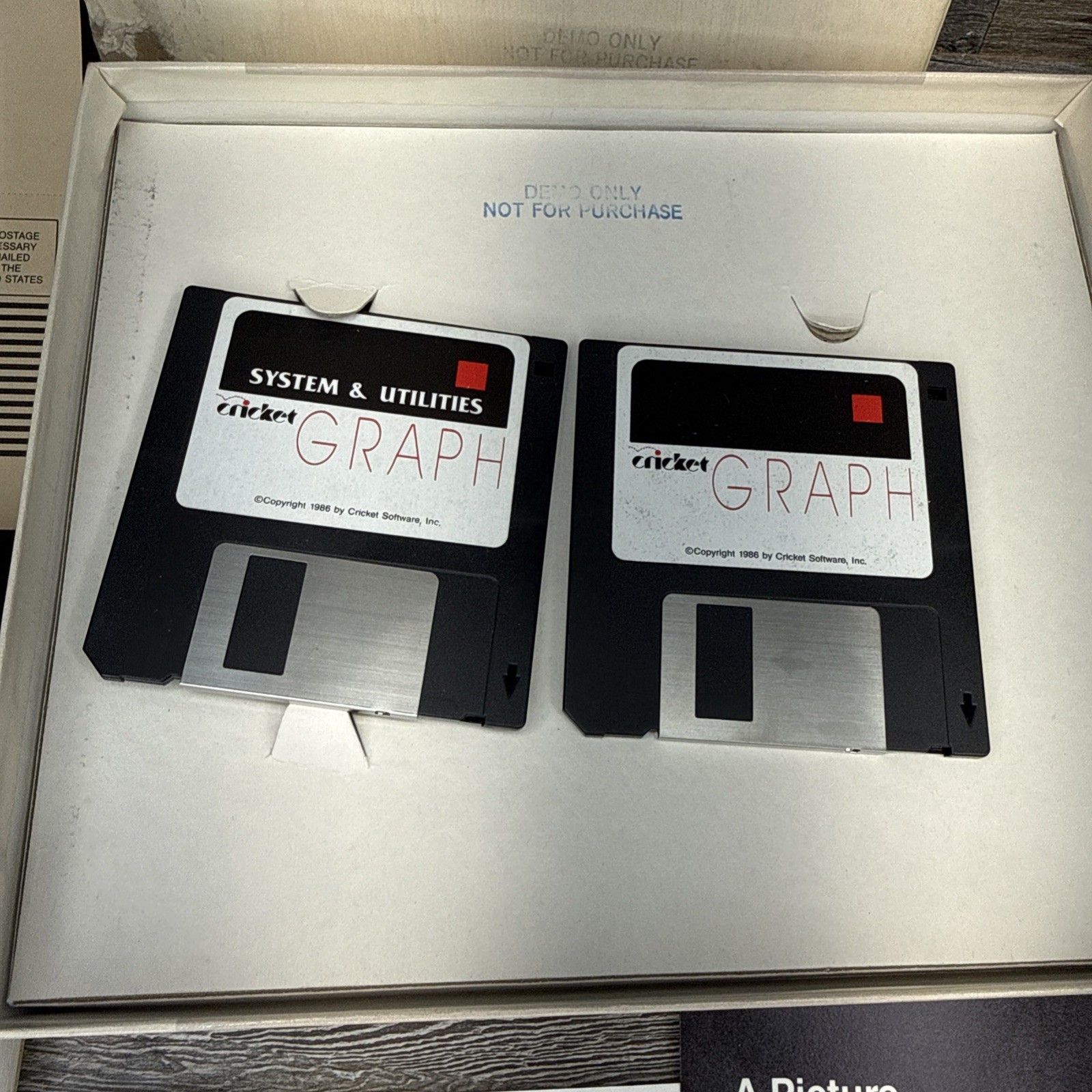 Rare Vintage Demo Copy Cricket Graph Graphing Software Apple Macintosh