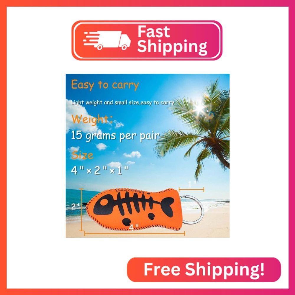 Floating Keychain, Boat Key Float - Float 4 to 5 Keys for Boating, Fishing, Sail