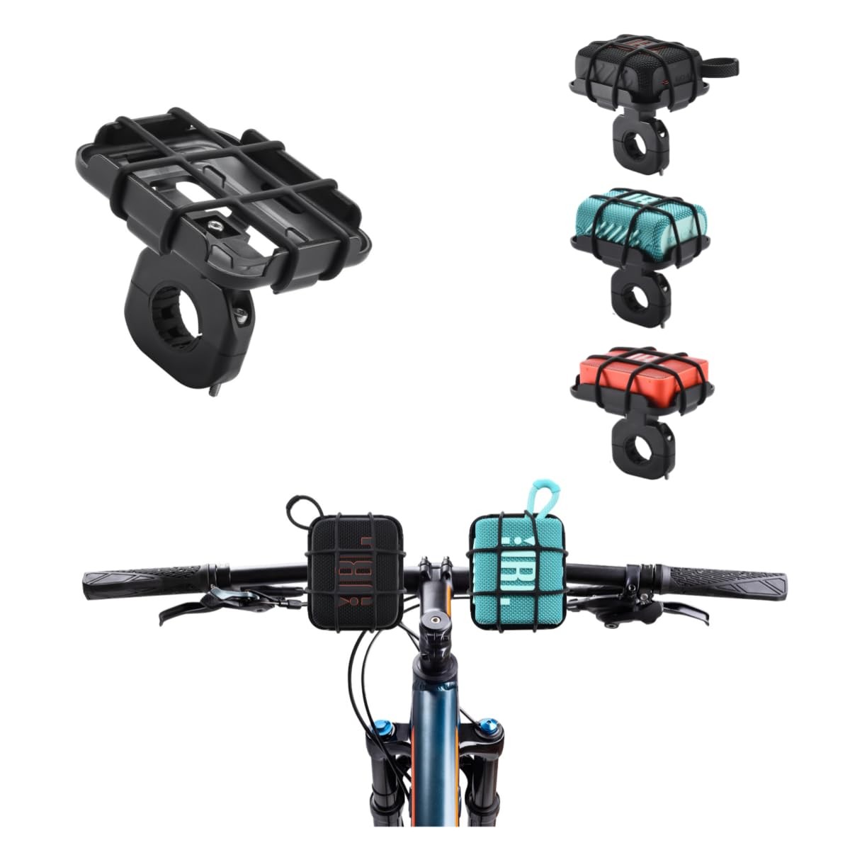 JBL Bluetooth Speaker Bike Mounts - Adjustable Holder Stand for GO 4, GO 3, G...
