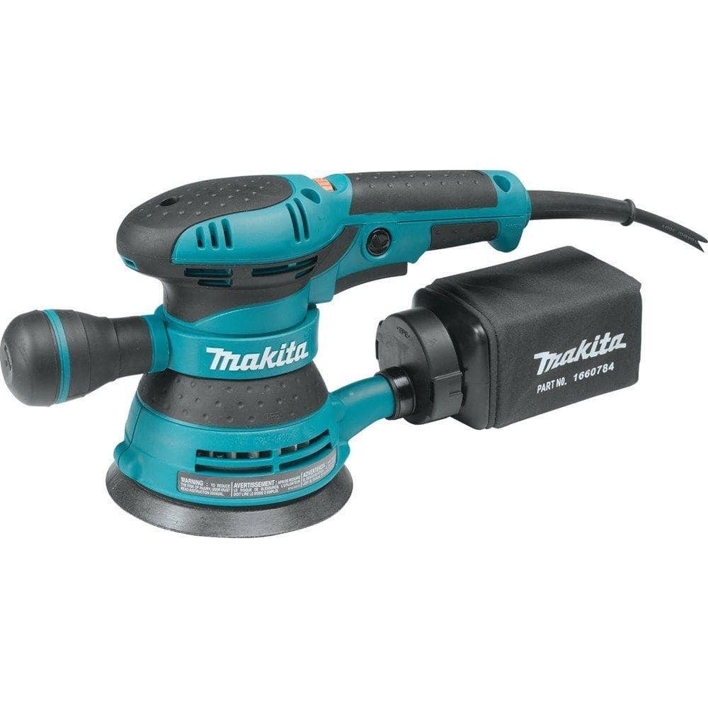 Makita BO5041K 5” D-Handle Random Orbit Sander, 3 AMP