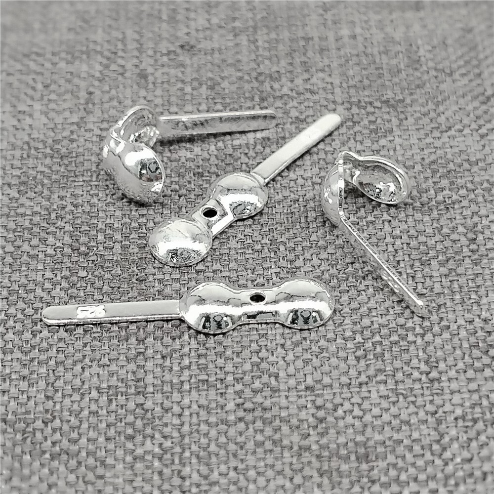 20 Sterling Silver Clamshell Bead Tips 925 Silver Fold Over Crimp Cover Ends