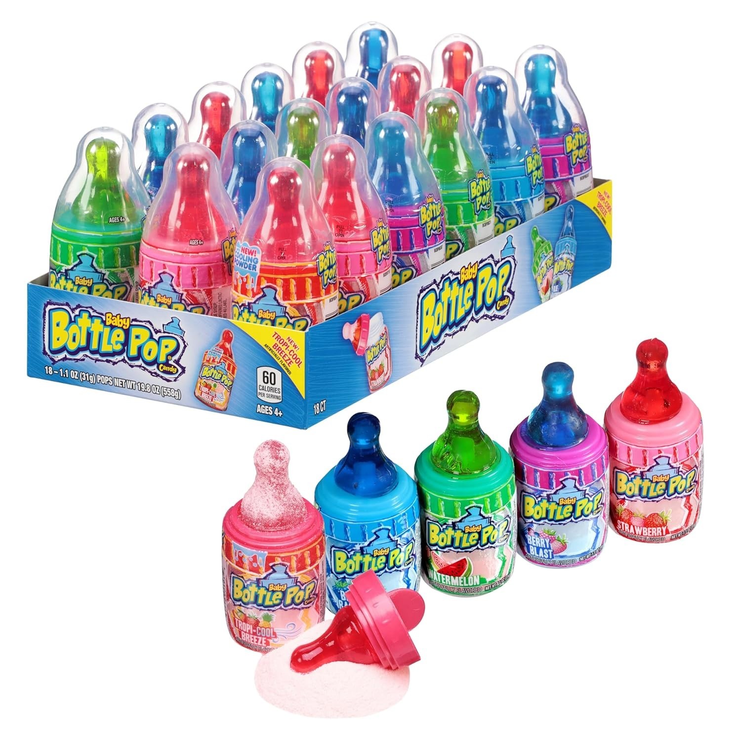 Baby Bottle Pop Easter Candy Lollipops Variety Pack - 10 Ct Bulk Lollipops