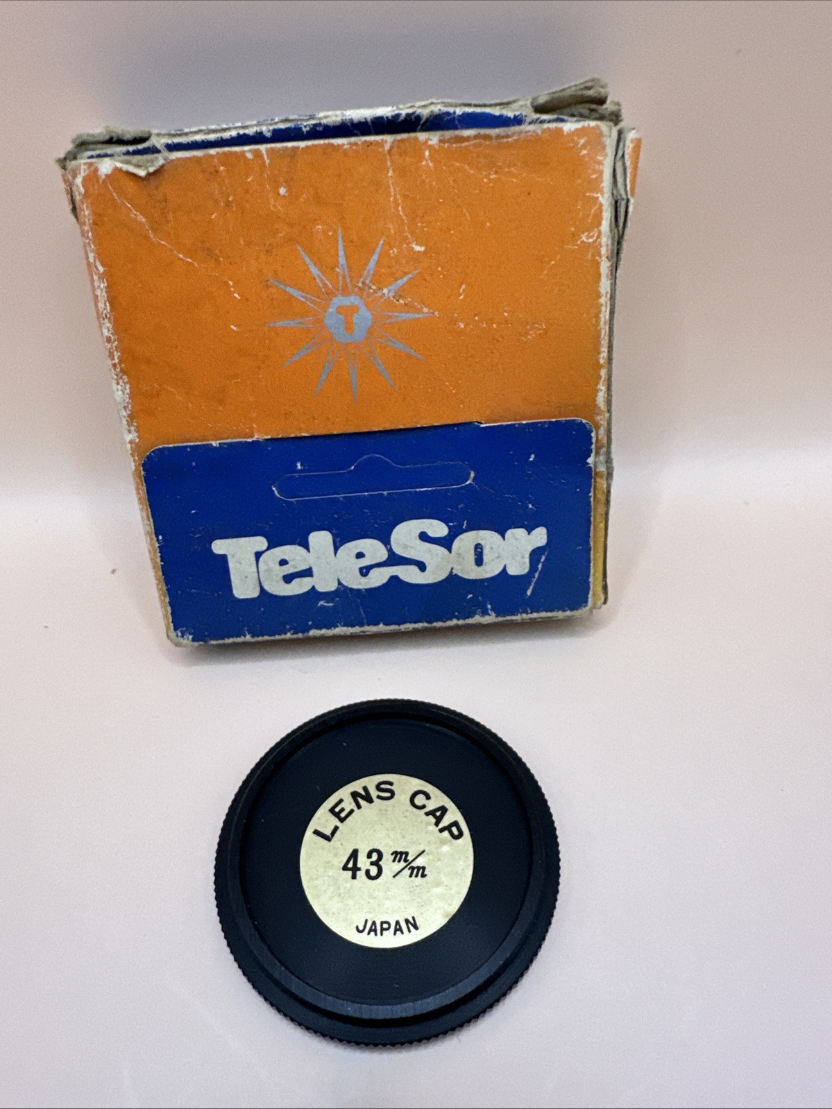 TeleSor 43mm Threaded Screw-In  Lens Cap Vintage Made In Japan New Old Stock