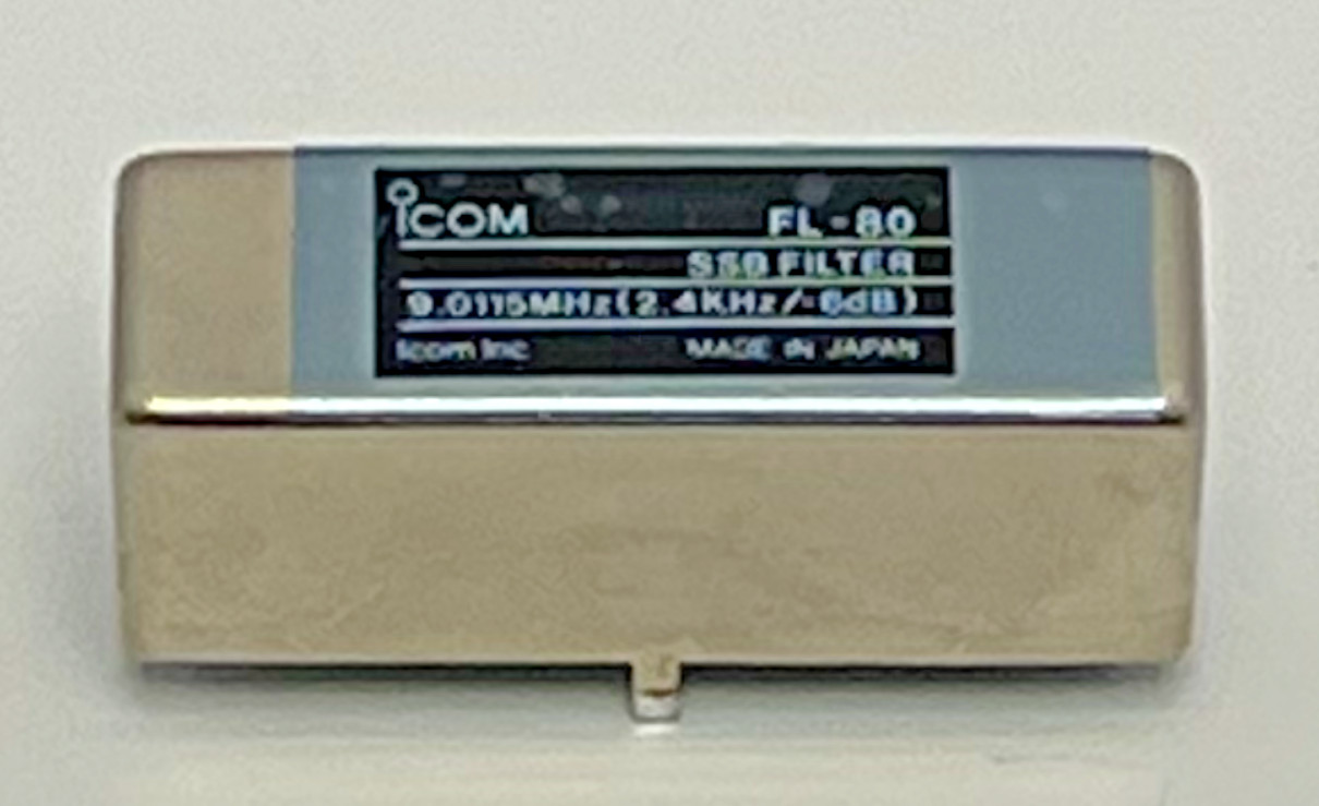 Icom FL-80 SSB Filter 2.4kHz 9.0115MHz Tested Working Nice Condition