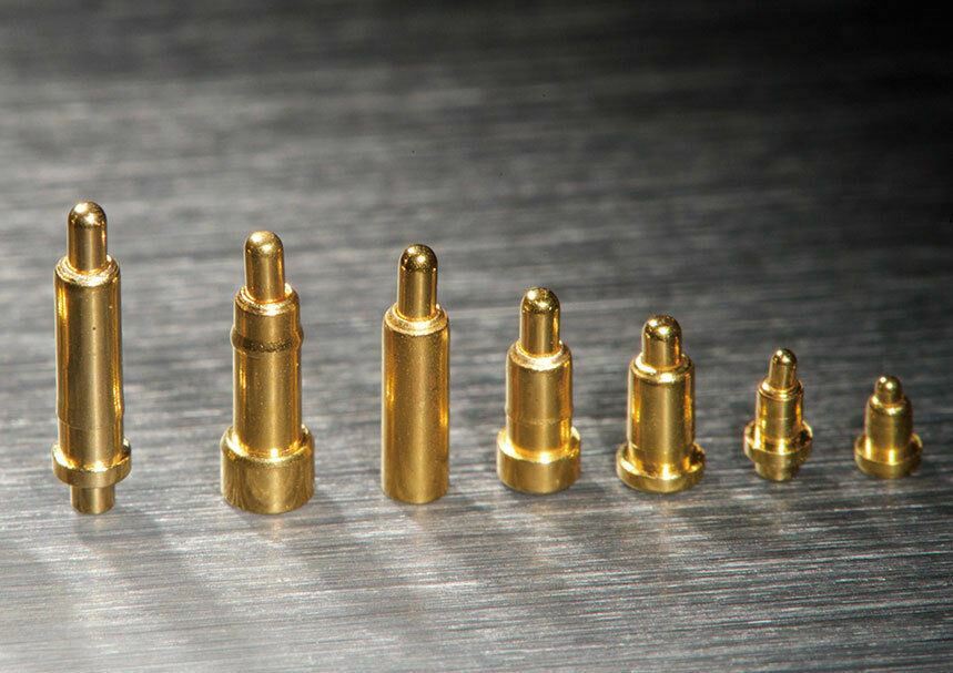 Copper + gold plating Plated Current Pogo Pin Probe Spring Loaded SMT 2-9mm