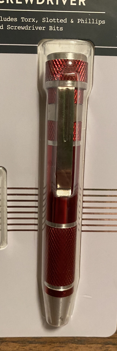 Dashing Pocket Precision Screwdriver With 8 Precision Screwdriver Bits New!
