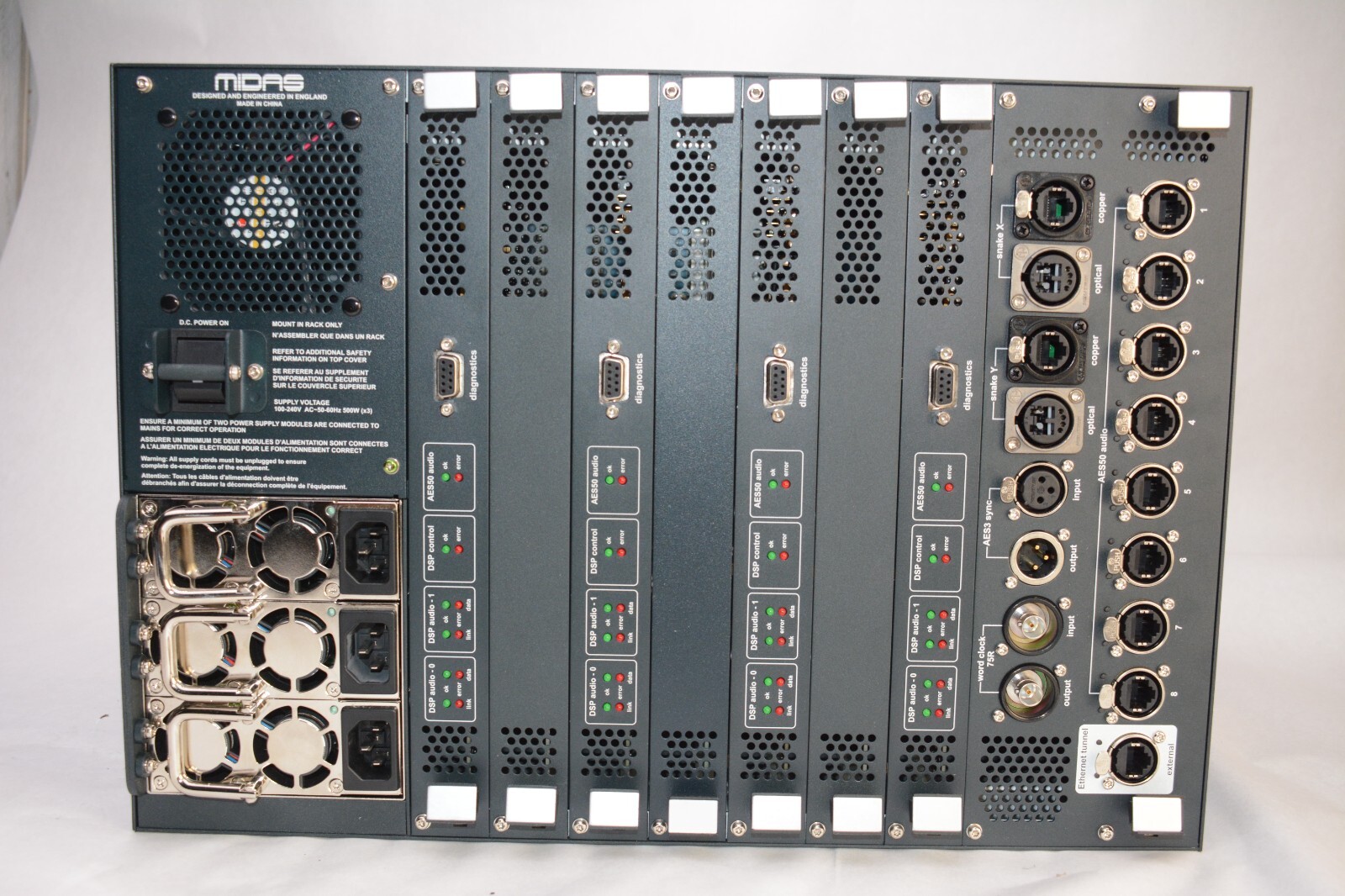 Midas DL371 4 module Audio System Engine for PRO3 New in open Box PRO 3
