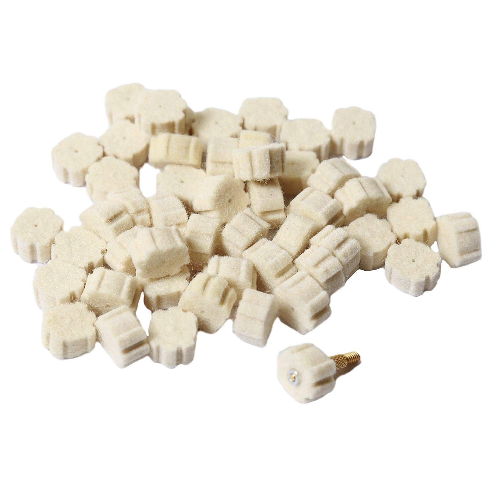 Pack of 50 .223 Cal 5.56mm Star Chamber Cleaning Pads for Gun Cleaning