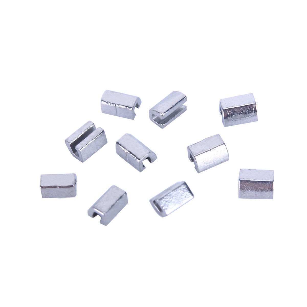 100 Pcs Dental Orthodontic Crimpable Hook Split Stops Open Type Stainless Steel