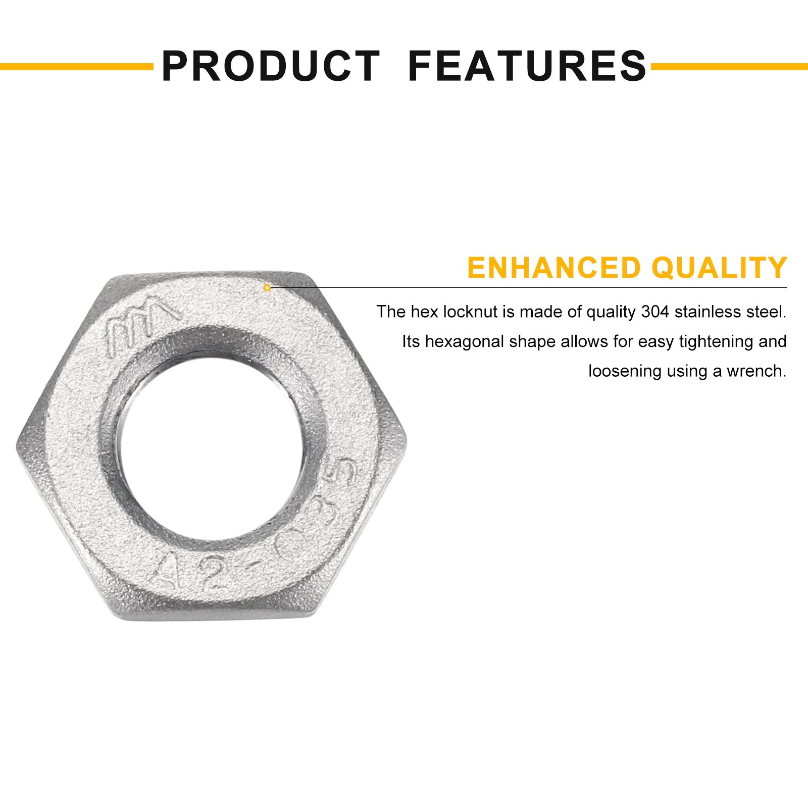 8Pcs Cast Pipe Fitting Hex Locknut PT 1/8" Female Thread 0.67"x0.2"