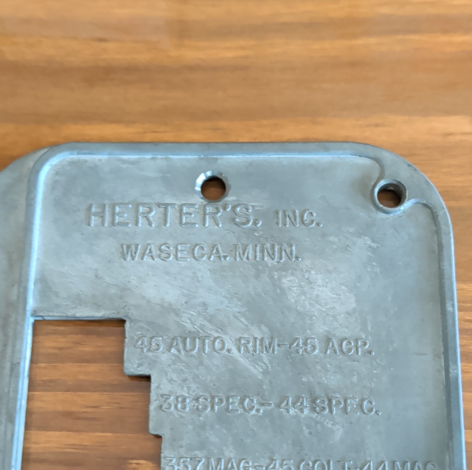 Herter's vintage reloading Case Length Gauge for 45 AUTO up to 300-357 mag