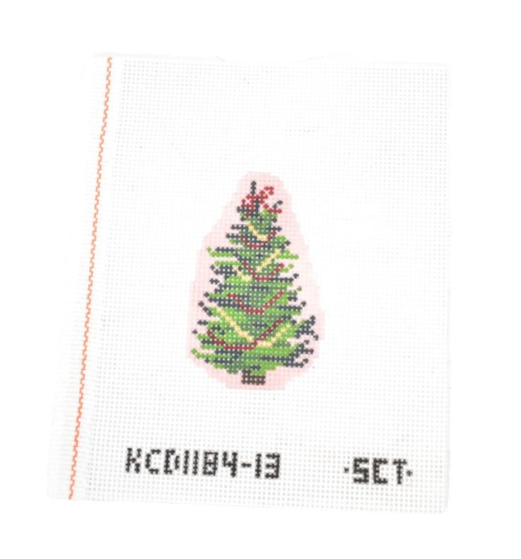 KCN Designers Canvas Mesh Print Stitching Sheet Christmas Tree Ornament