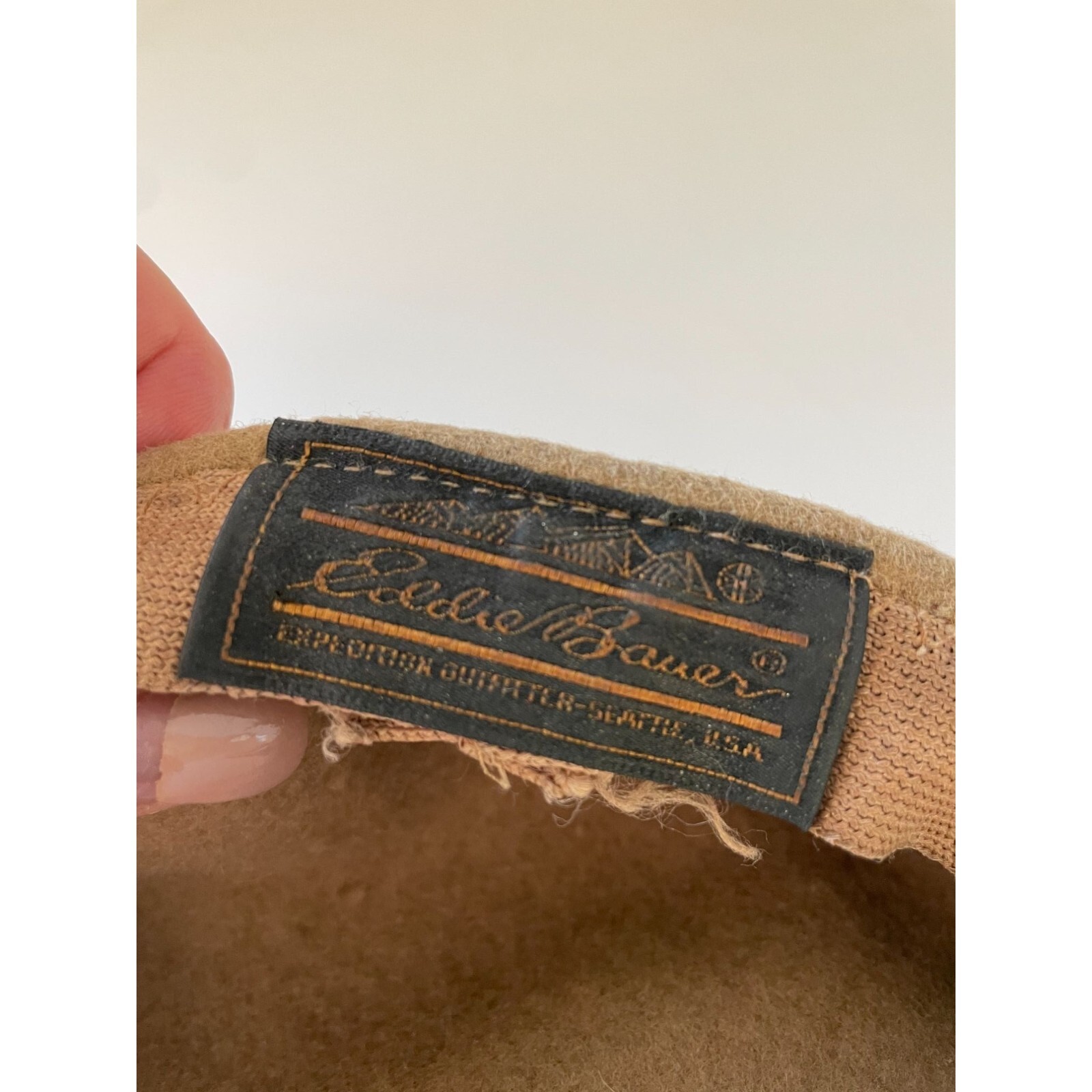 Eddie Bauer Kids Flat Newsboy Wool Cap Brown