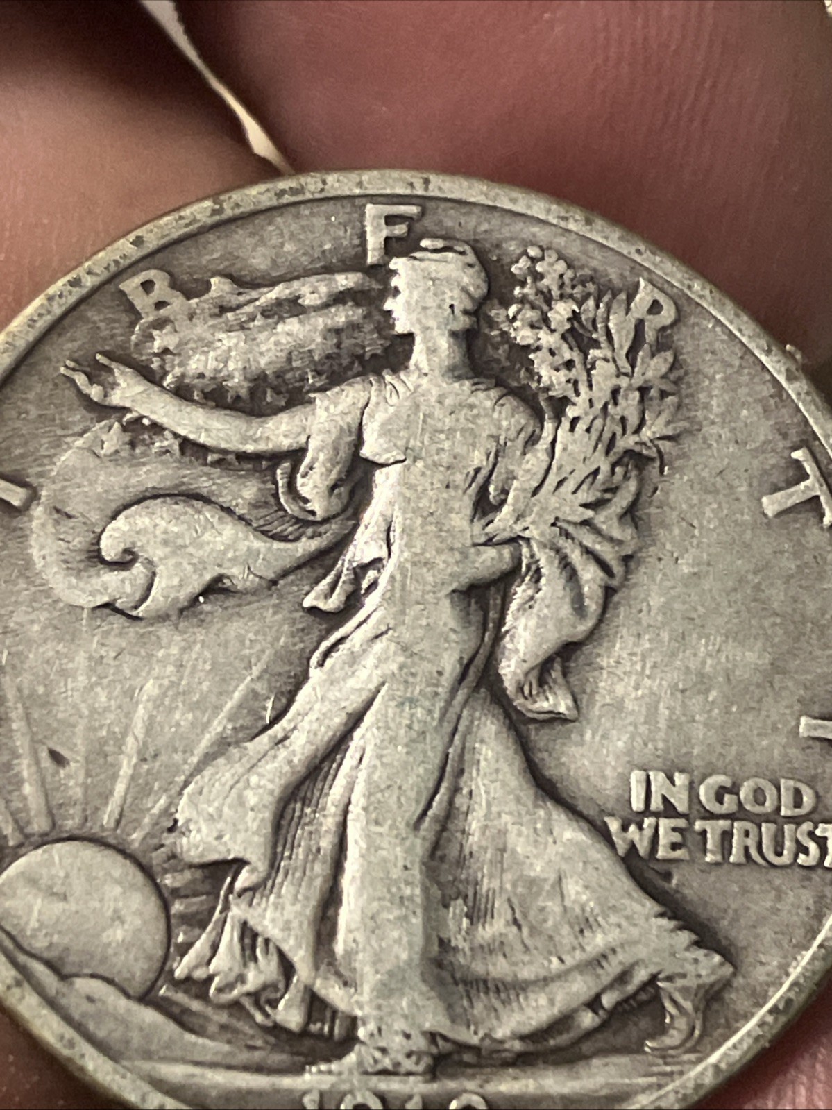 1919 walking liberty half dollar