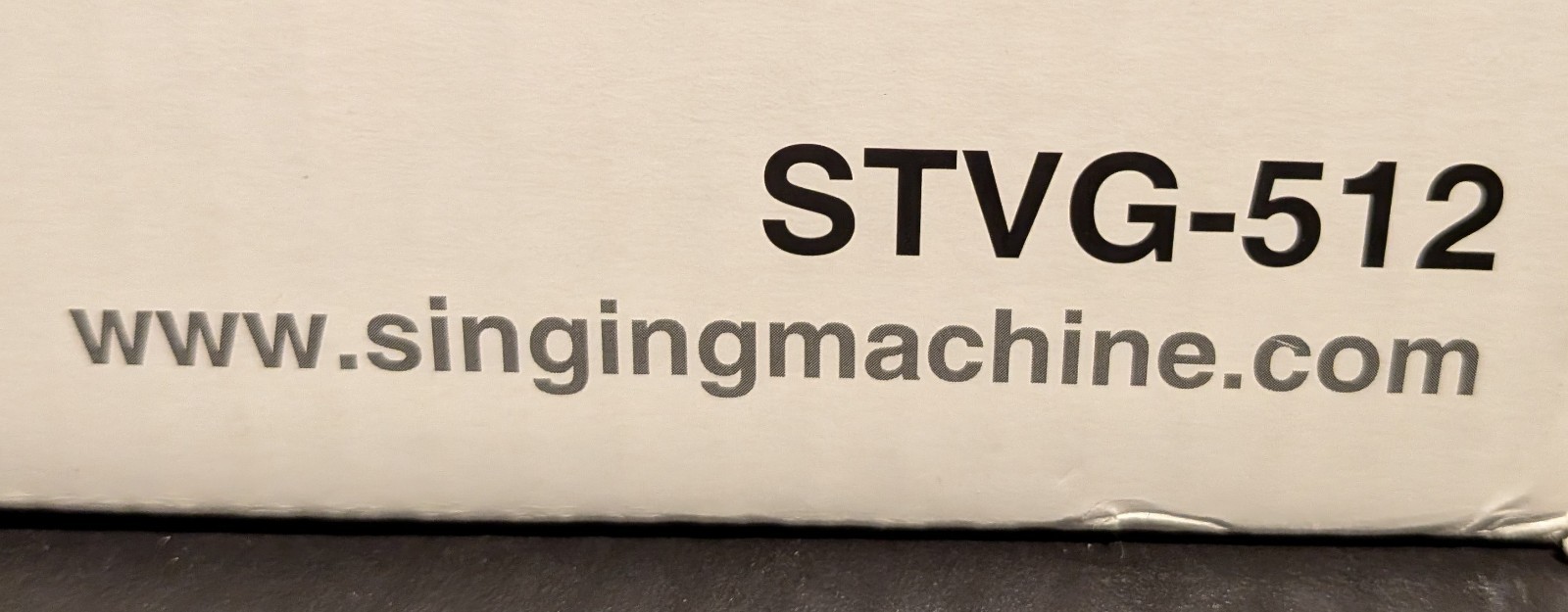 The Singing Machine STVG-512 Karaoke System w/ 5.5" Screen & Microphone - NOB