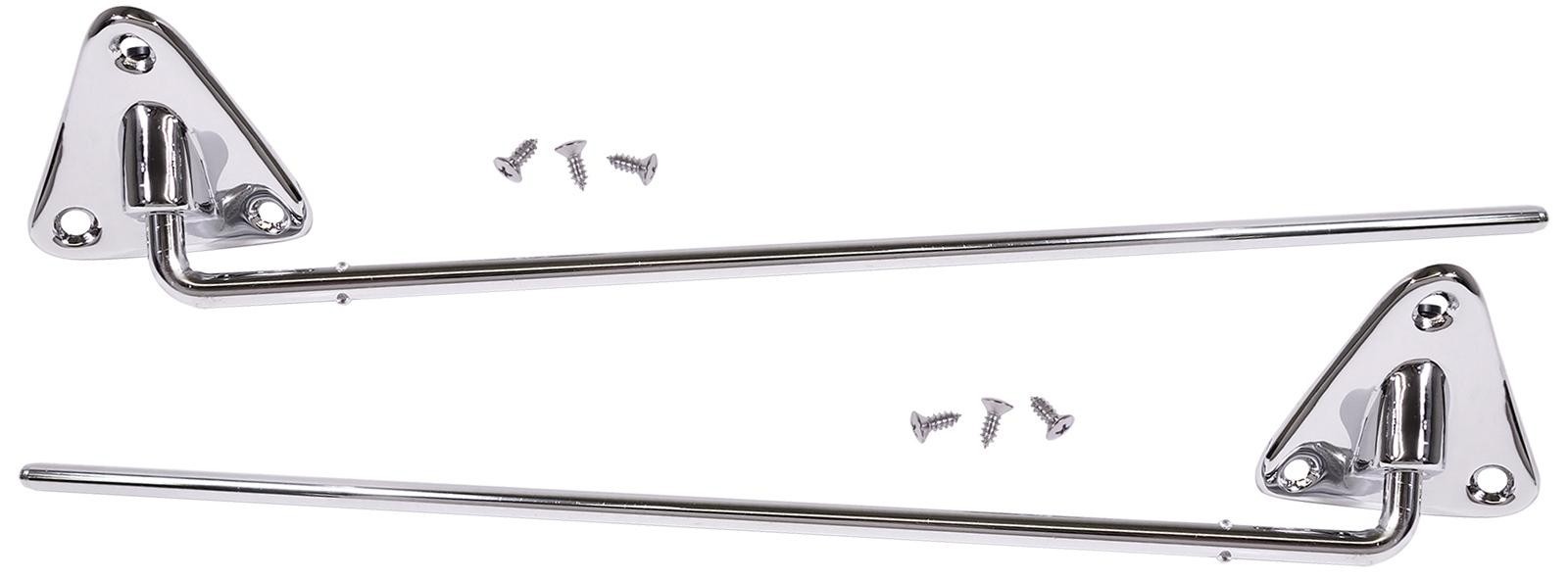 1960 1961 1962 1963 1964 1965 1966 CHEVY GMC TRUCK CHROME SUN VISOR BRACKETS