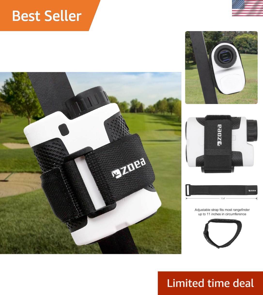 Versatile Magnetic Rangefinder Strap for Golf Cart - Ensures Security and Access