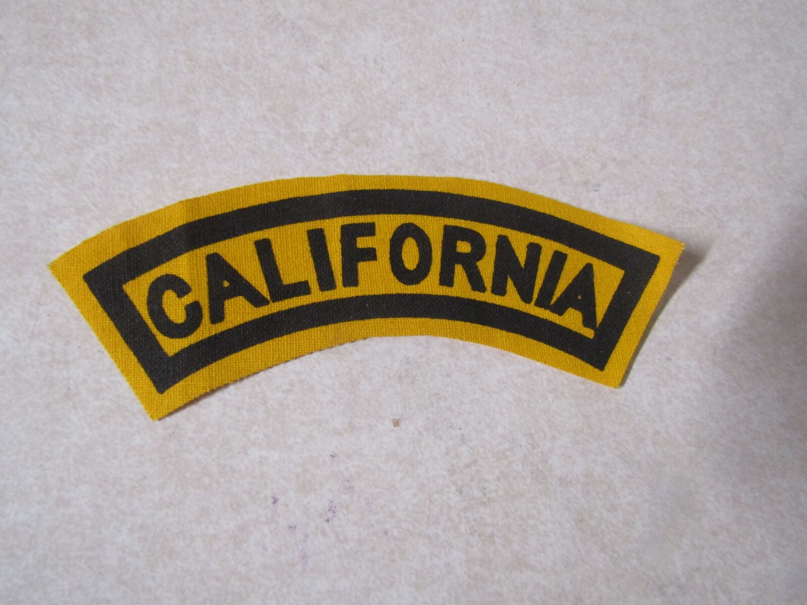 MILITARY PATCH OLD VIETNAM ERA STAMPED ON CLOTH CALIFORNIA LIGHTER COLOR
