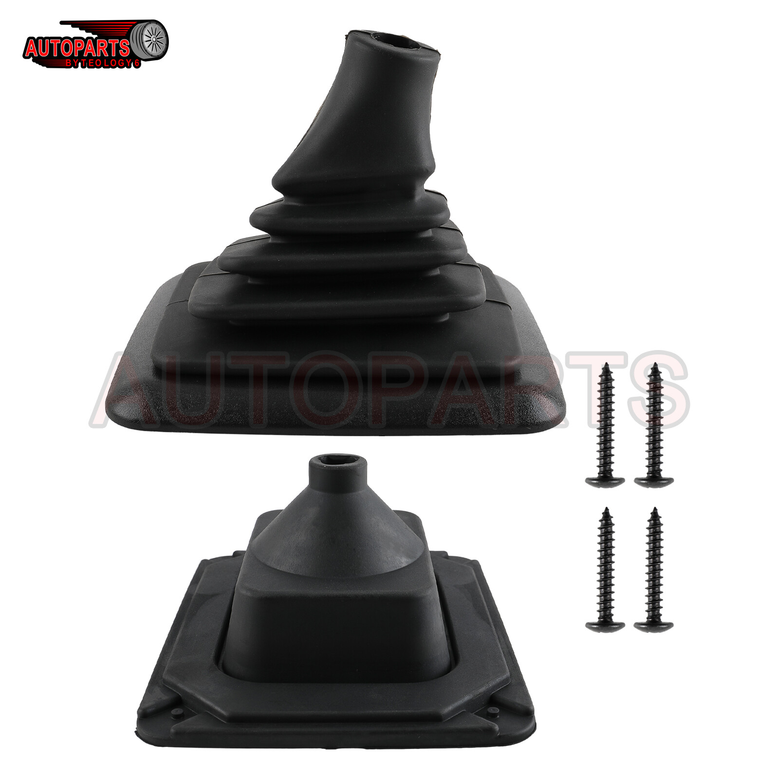 Black Munual Trans Shift Boot Cover For Ford F-150 Bronco 90-96 F250 F350 90-97