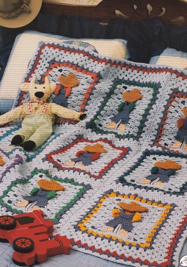 ~Crochet Annie Attic “OVERALL SAM”Instruction Leaflet~