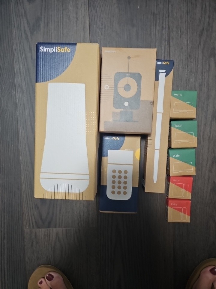 SimpliSafe Complete Home Security System Kit w/ Outdoor Camera, Sensors, Keypad