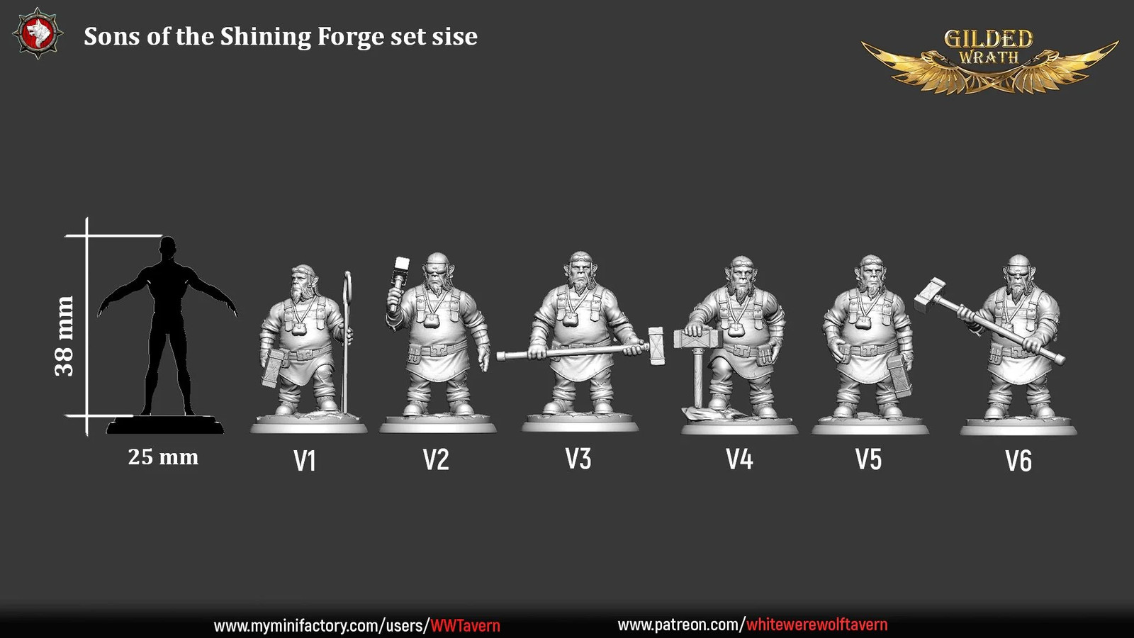 Sons of the Shining Forge - Resin Tabletop Miniature