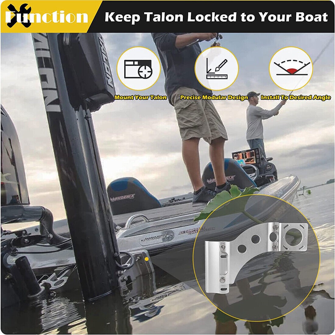 Replacement Talon Jack Plate Bracket Side Mount Adapter for Minn Kota 1810340