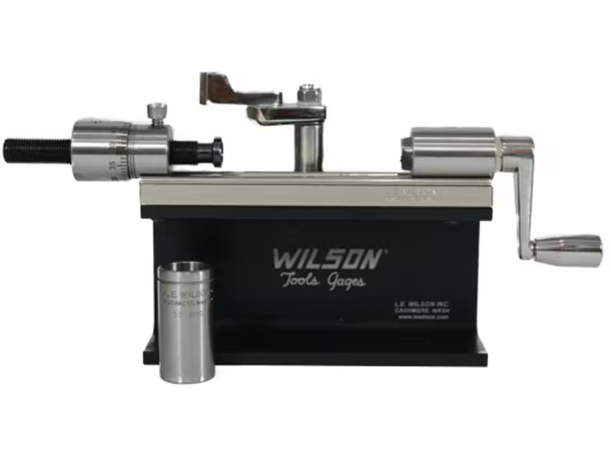 L.E. Wilson Micrometer Case Trimmer Kit with Stop Adjustment 50 BMG Stainless