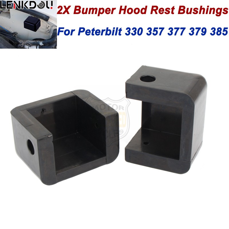 2pc Polyurethane Hood Bumpers Bushing For Peterbilt 330 357 377 379 13-03510 385