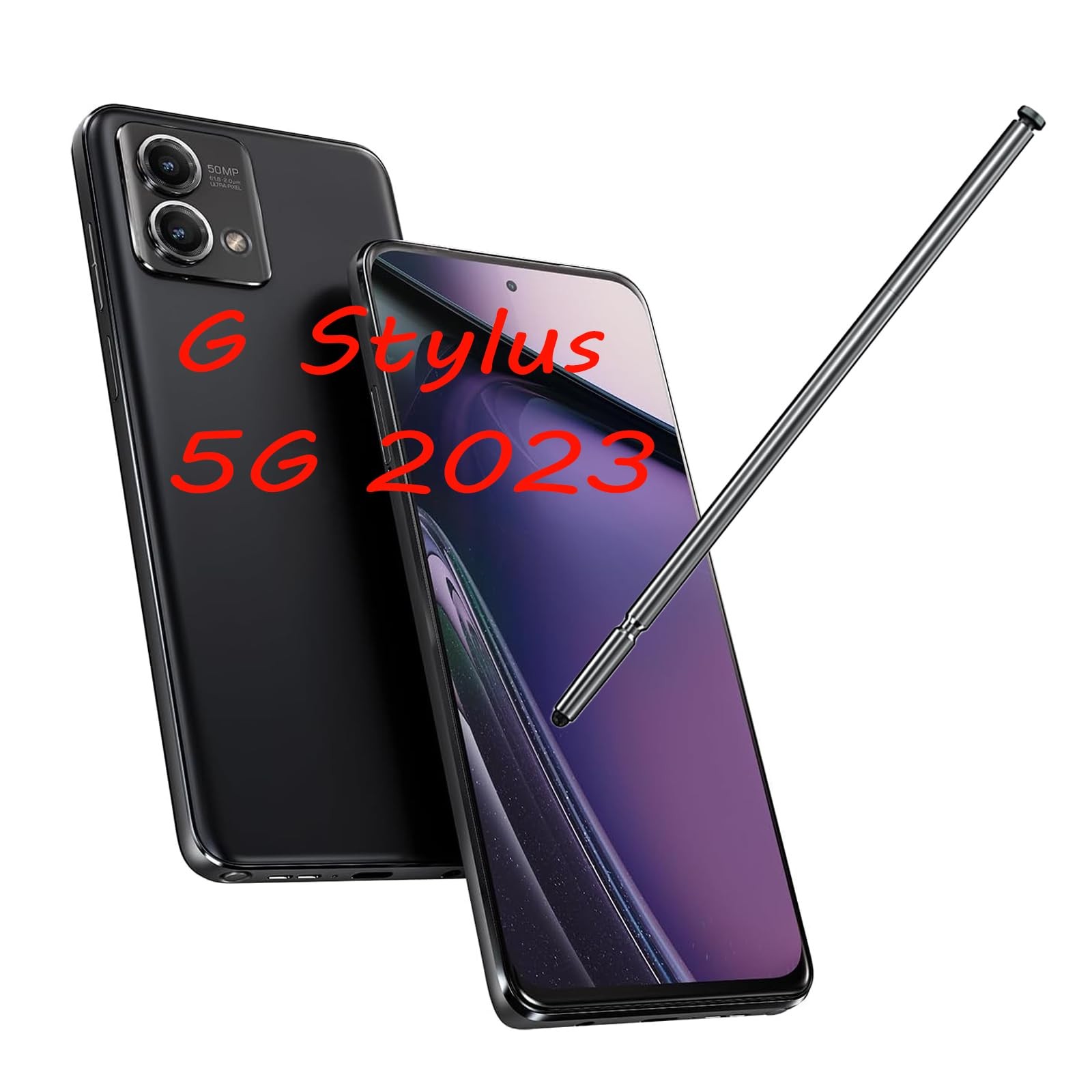 Dogxiong Stylus Pen Replacement for Moto G 5G 2023 Cosmic Black