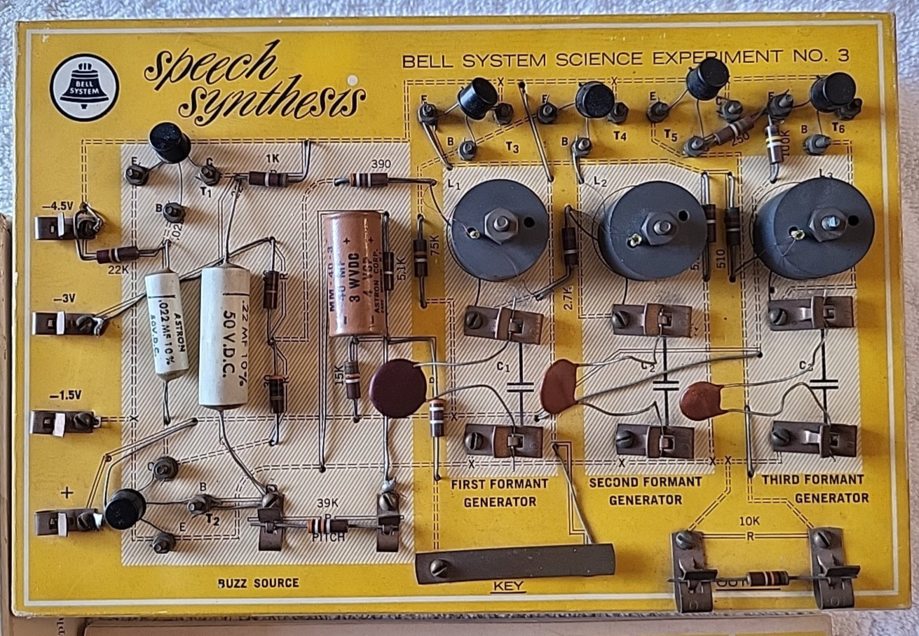 1963 Bell System Speech Synthesis Science Experiment 3 Electronic Set