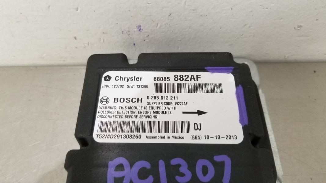 14 DODGE RAM 2500 SRS BAG MODULE REGULAR CAB 68085882AF