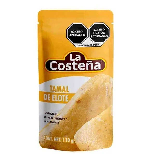 5X TAMALES DE ELOTE - Sweet Corn Tamales - 110g Each One (Pack of 5)