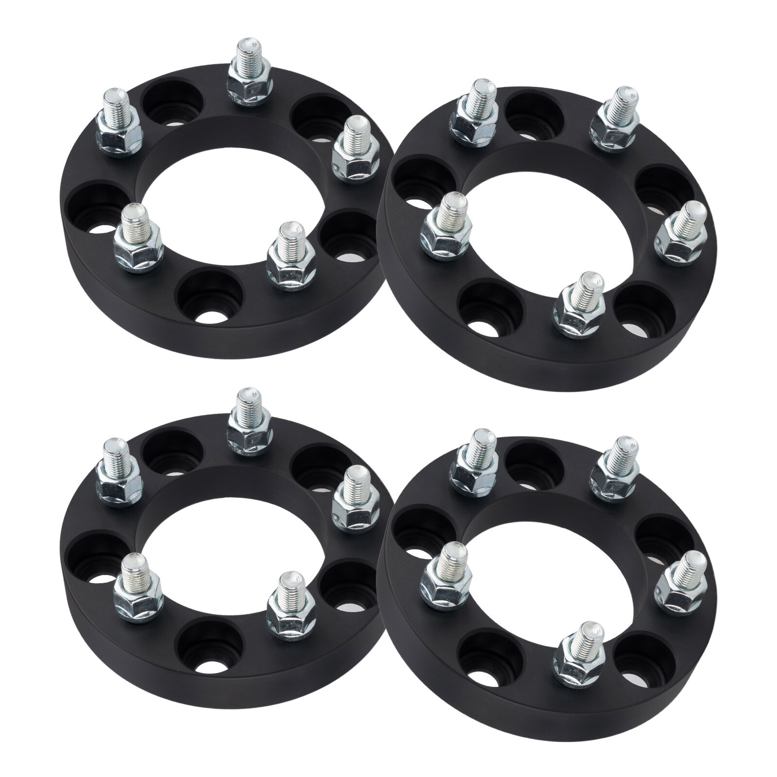 4x 1" Wheel Adapters 5x4.75 to 5x4.5 For Chevy 5x120.65 Hub to 5x114.3 M12x1.5
