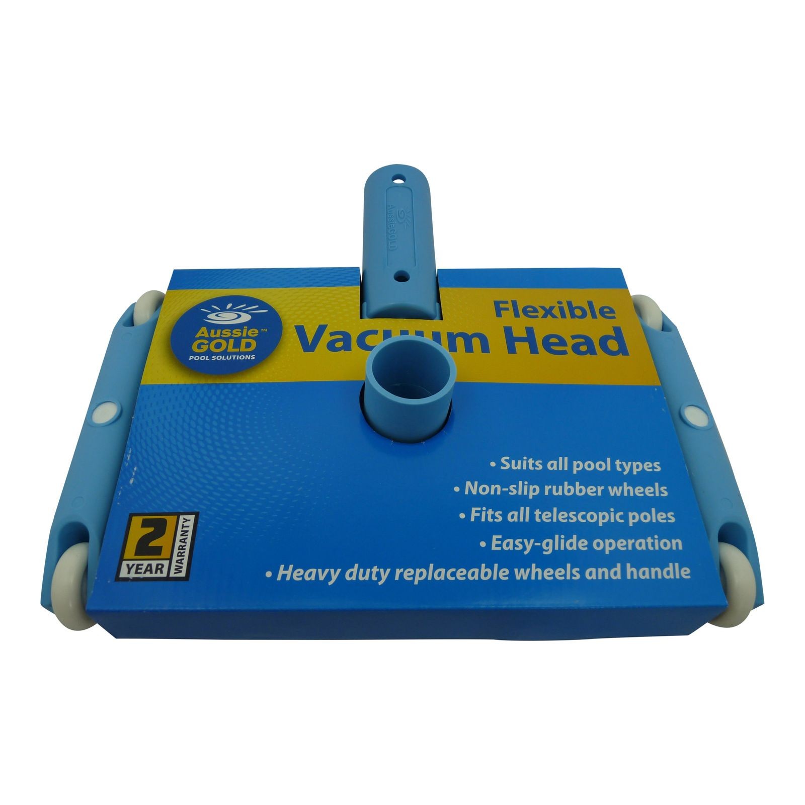 Aussie Gold Flexible Pool Vacuum Head - Swimming Pool Heavy Duty Manual Vac