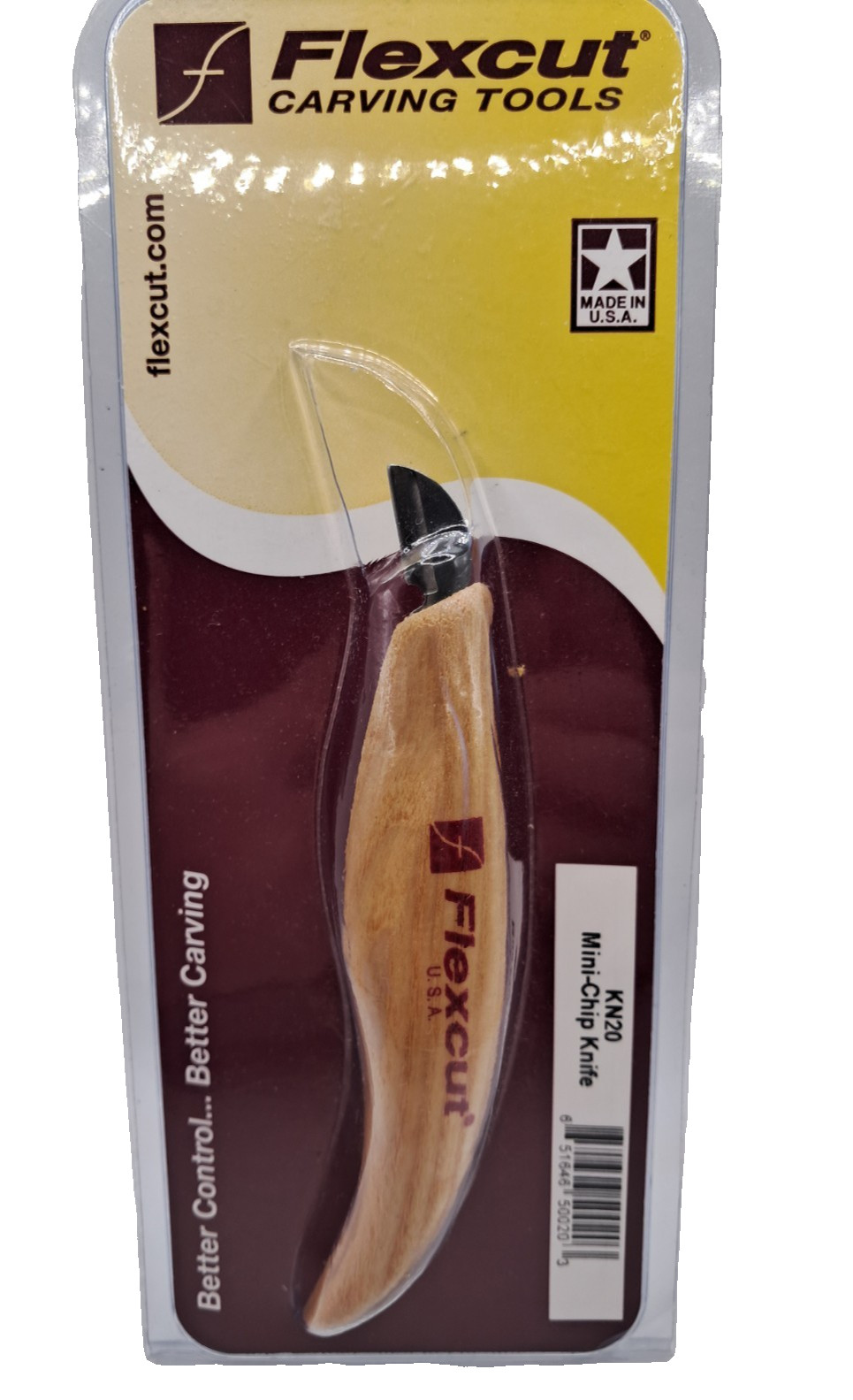 Flexcut Mini Chip Carving Knife Tool Made in the USA 5"  KN20 Sealed 27913