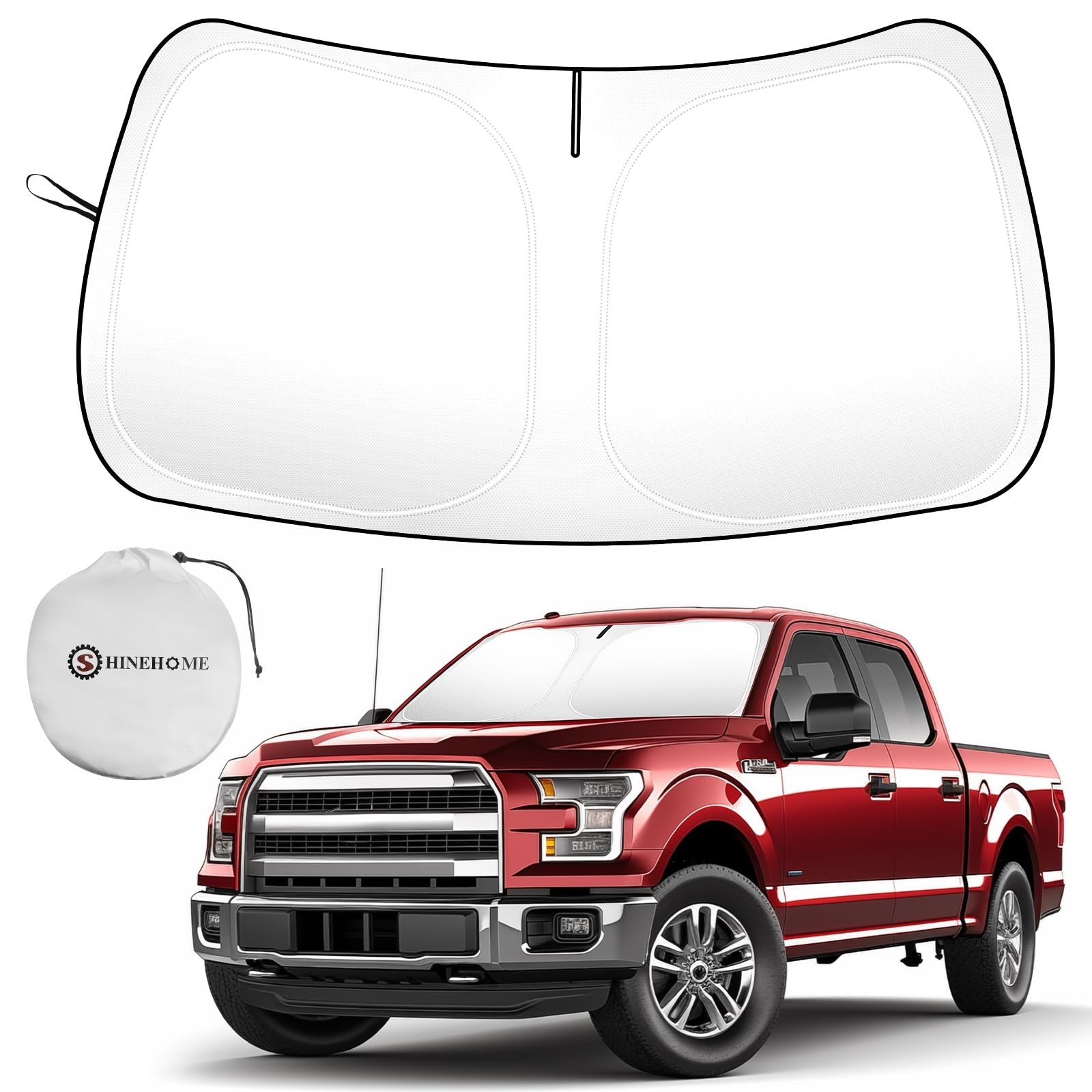 Car Windshield Sun Shade Compatible with 2015-2020 Ford F150 Lariat... Fast Ship