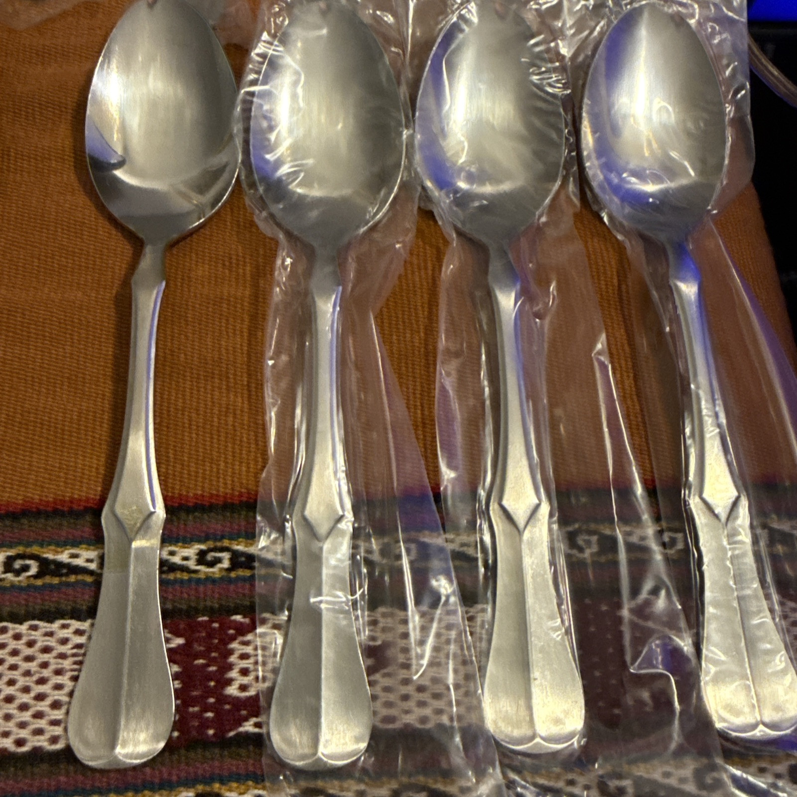 Vtg 50 Pc Brand New National Stainless Flatware 8 Settings NF27 Pattern Olaf