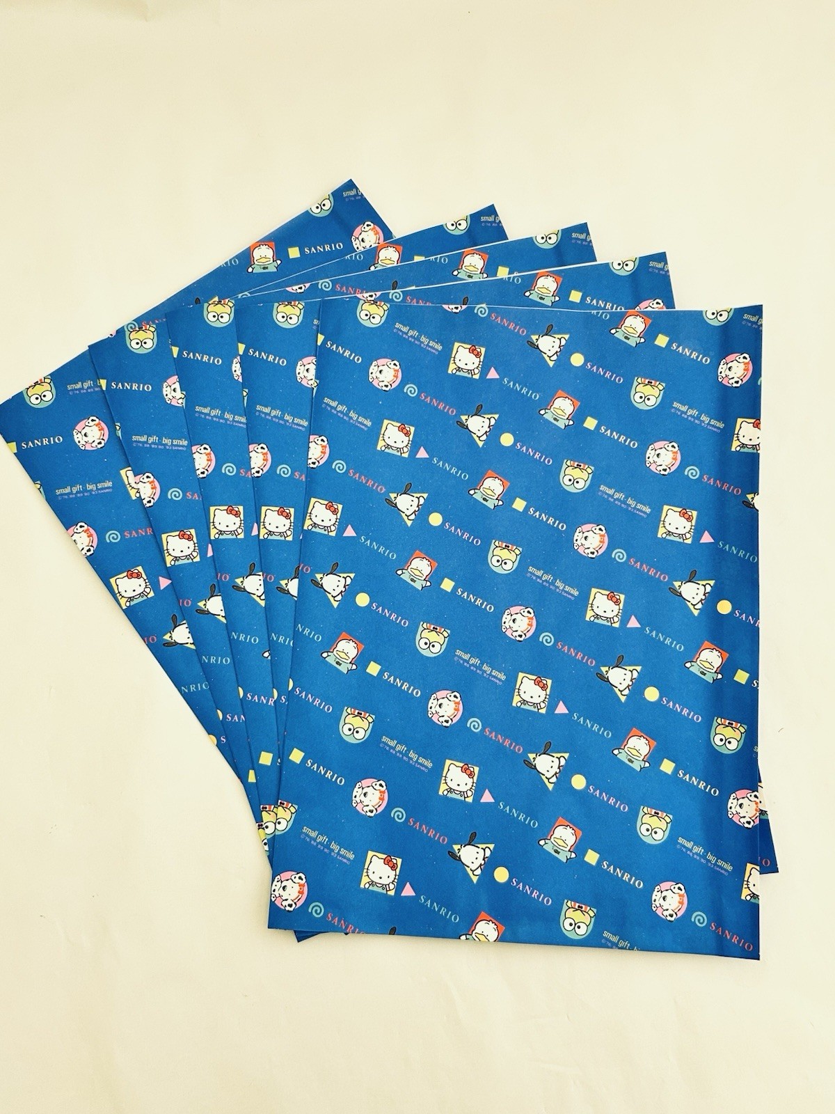 Vintage 5 Pcs Sanrio 1993 Paper Bags (L) 14 x10 In Spottie Dottie Pochacco & HK