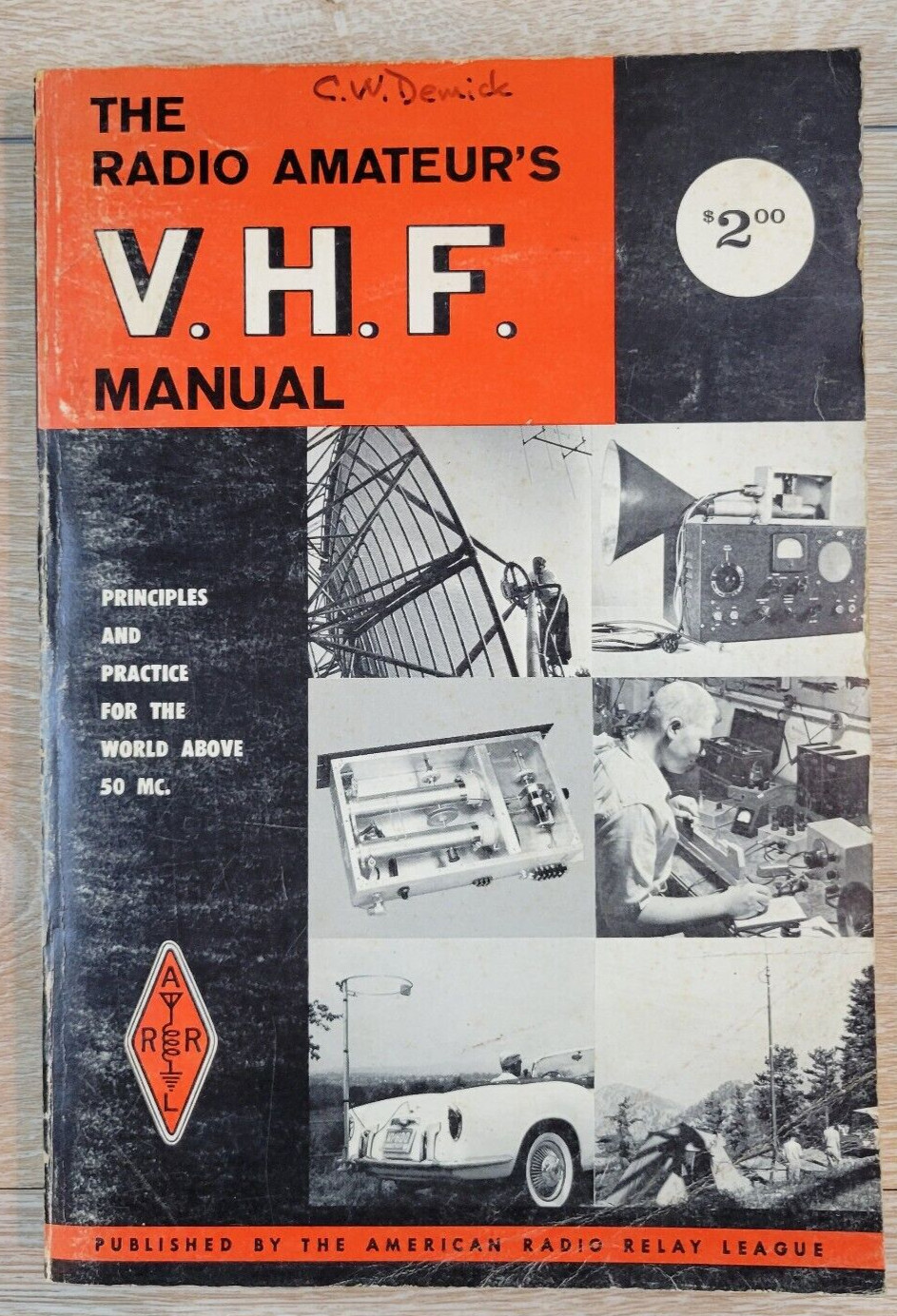 The Radio Amateur's V.H.F. Manual ARRL 1965 1st Edition Vintage