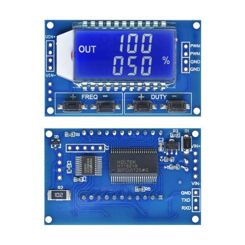 PWM Pulse Frequency Duty Cycle Adjustable Module Square Wave Signal Generator