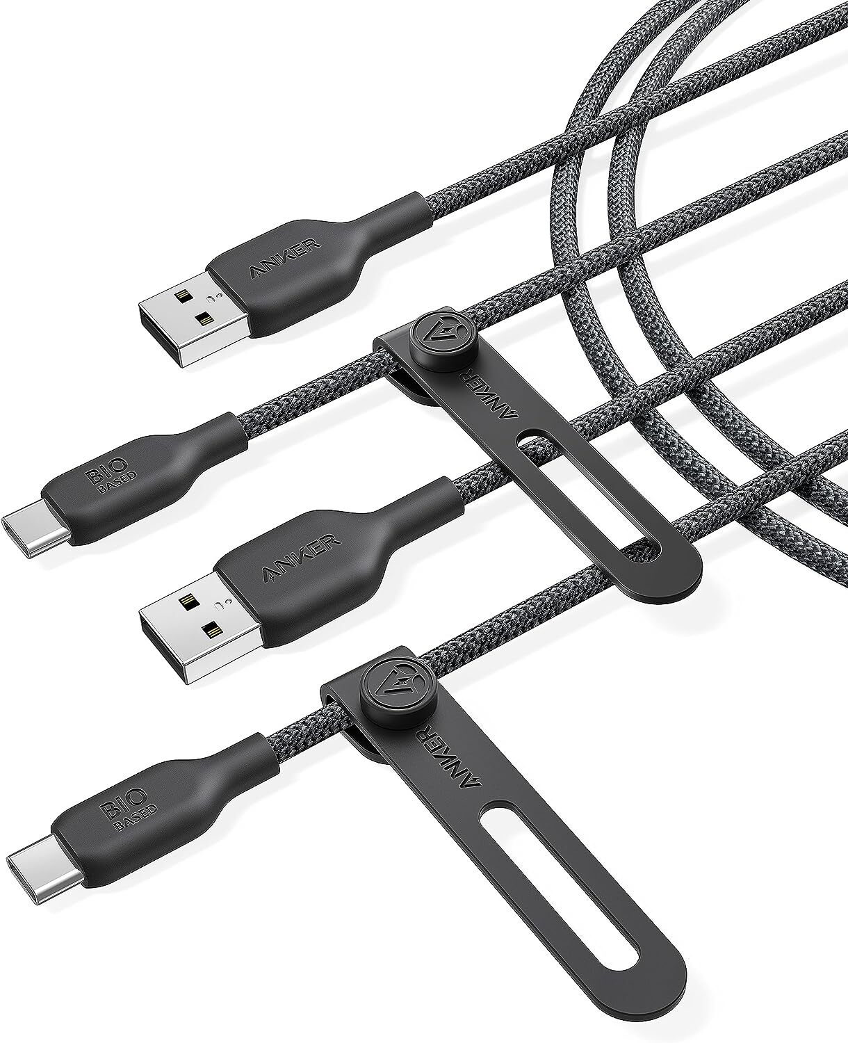 Anker USB A to Type C Charger Cable Bio-Briaded 6ft Fast Charging for Samsung