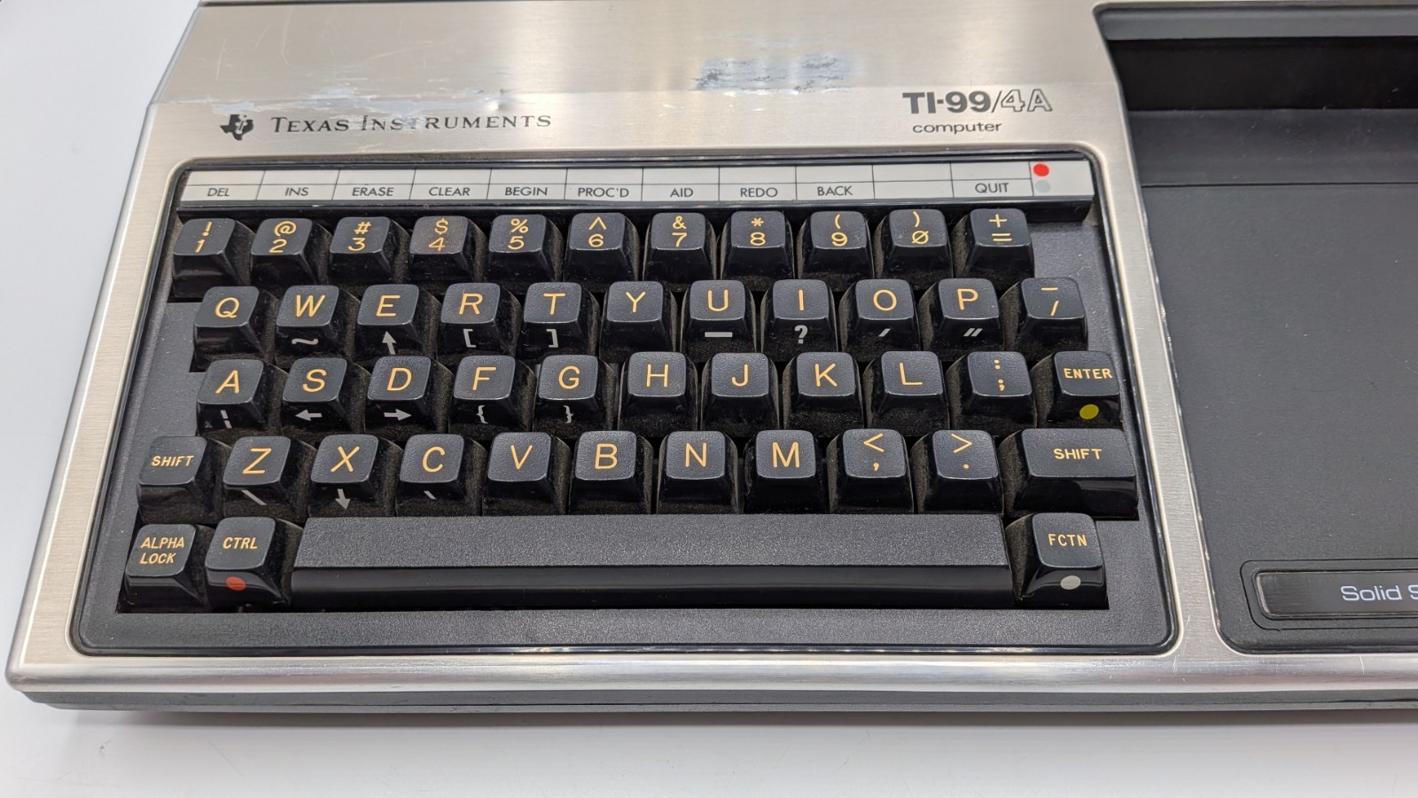 Texas Instruments TI-99/4A Home Computer Console Power Supply & Game UNTESTED